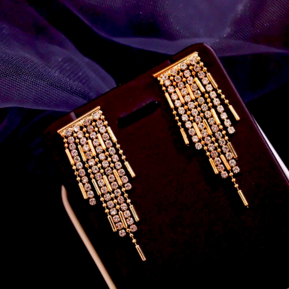 New tassel crystal earrings
